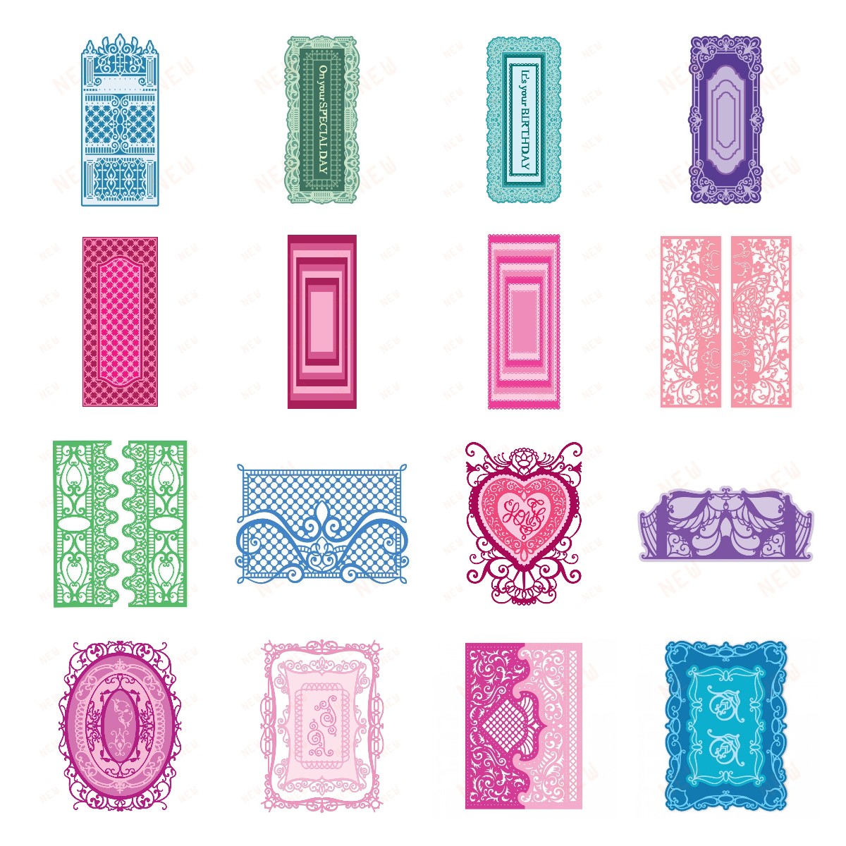 Stencil Cutting Plotter - Flourish Companion Frame Cutting Dies New