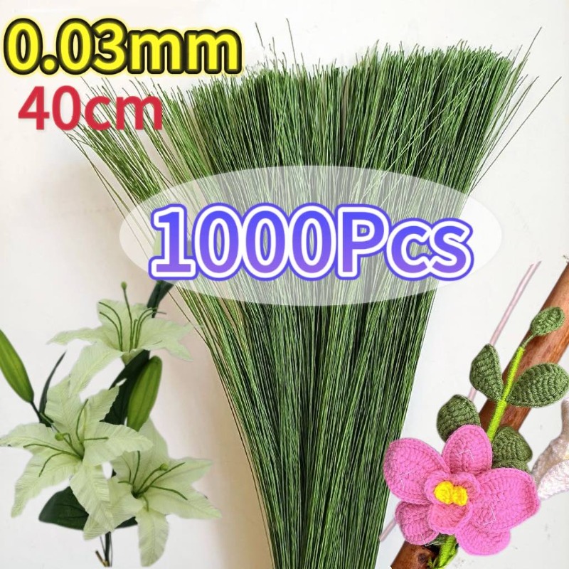 Art Craft Items - 100-1000pcs Paper Floral Wire 0.3mm/0.0118Inch Diameter