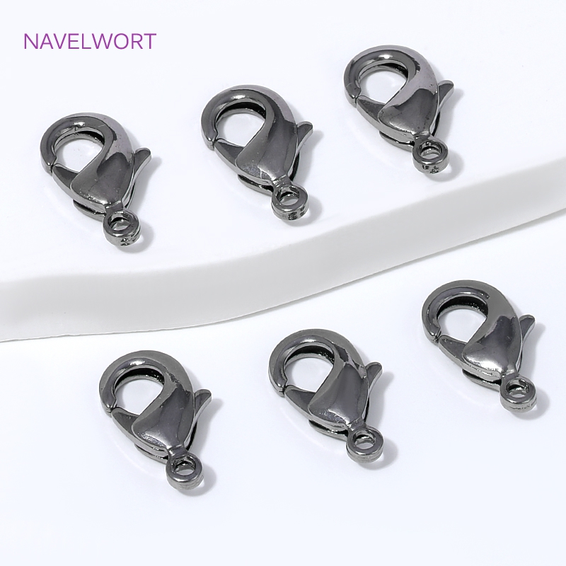 Art Craft Ideas - Black Plated Brass 12mm Lobster Clasp