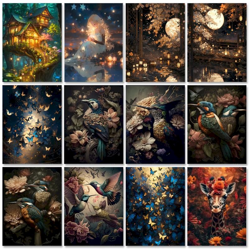 Art Craft Picture - GATYZTORY Oil Painting By Numbers For