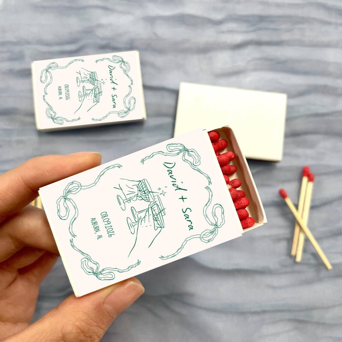 Art Craft Movement - Custom Matchboxes, Personalized Matchboxes For Wedding,