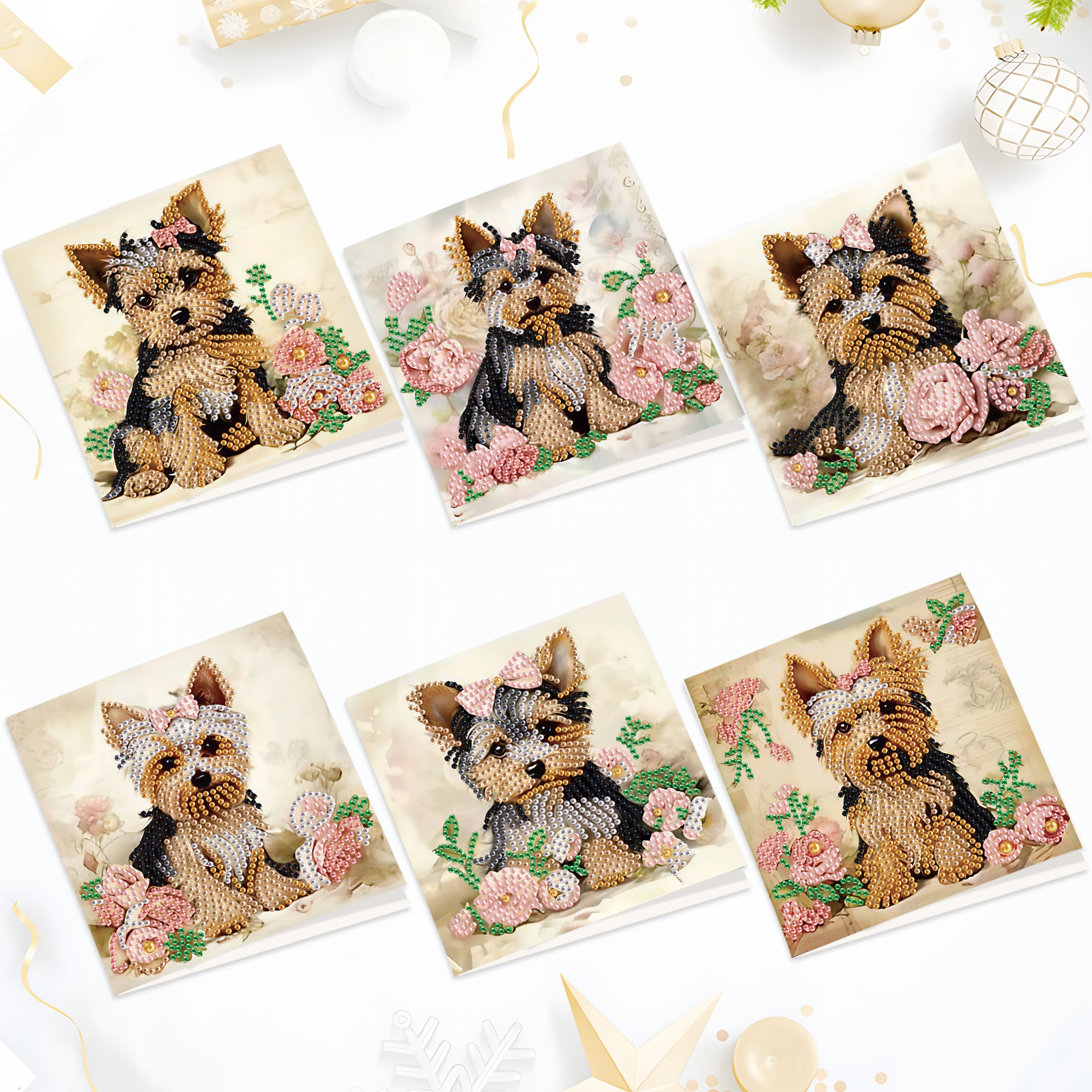 Art & Craft Activities For Toddlers - 6Pcs Diamond Painting Greeting Cards Kits,Cute