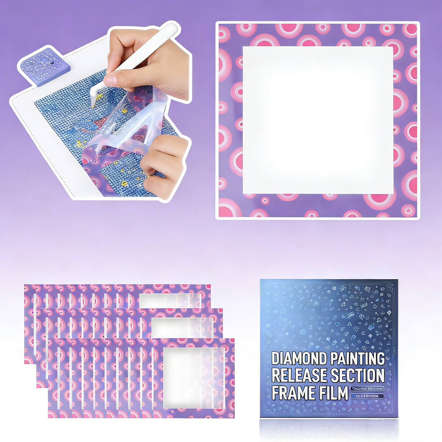 Craft Art Set - 30PCS Diamond Painting Alignment Tools 10cm