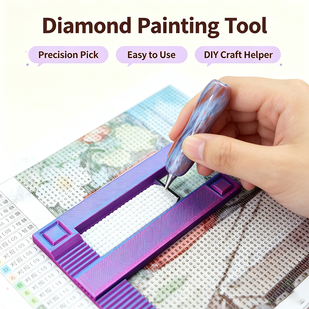 Craft Art Set - Multicolor Diamond Painting Alignment Tool Set