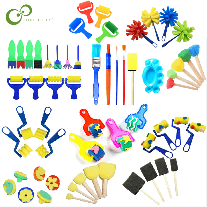 Art Craft 6 Year Old - Children Toddler Sponge Stamp Brush Kits