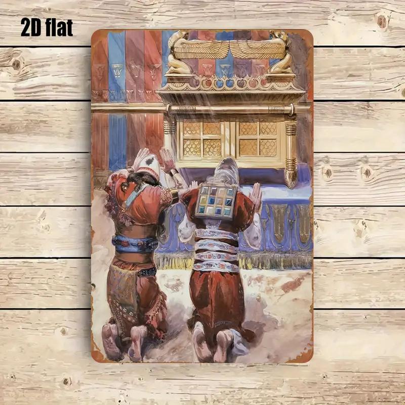Art & Craft Activities For Toddlers - CIFBUY Rustic Biblical Scene Metal Wall