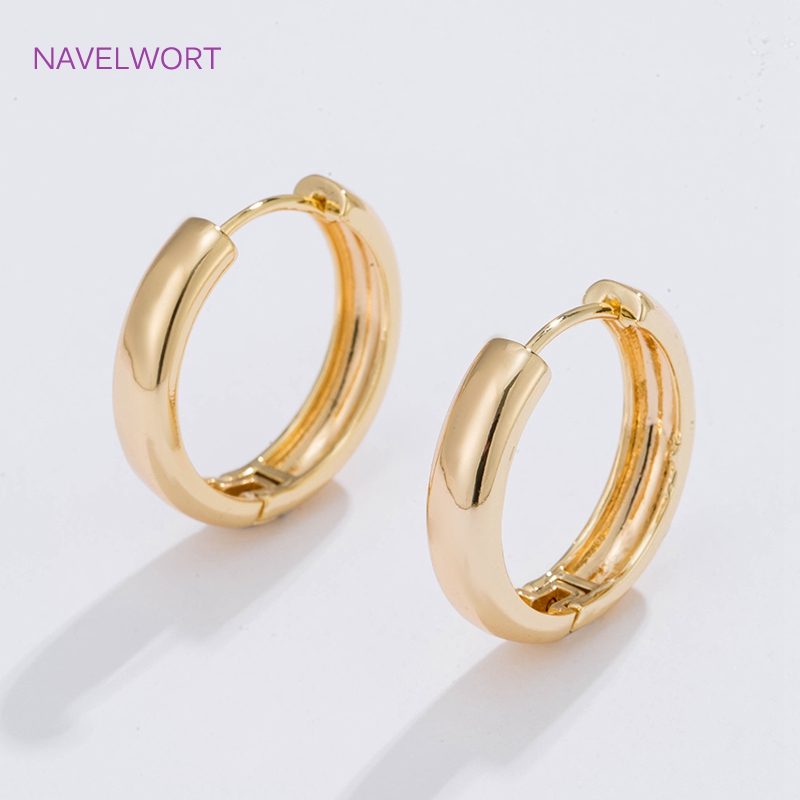 Art Craft Ideas - 6 Sizes Gold Plated Circle Hoop