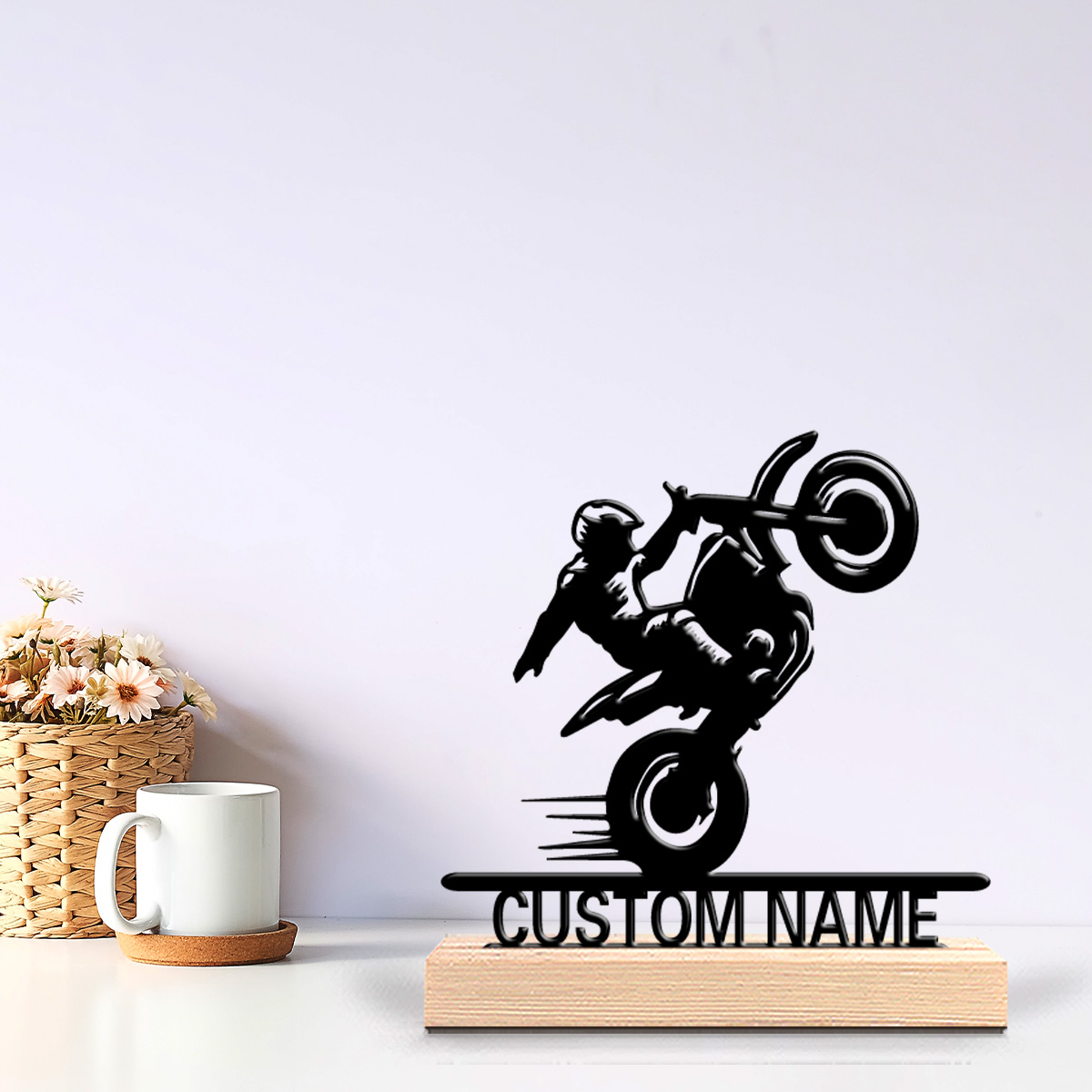 Art Craft Kids - 1pc Simple Motorcycle Kid Custom Text