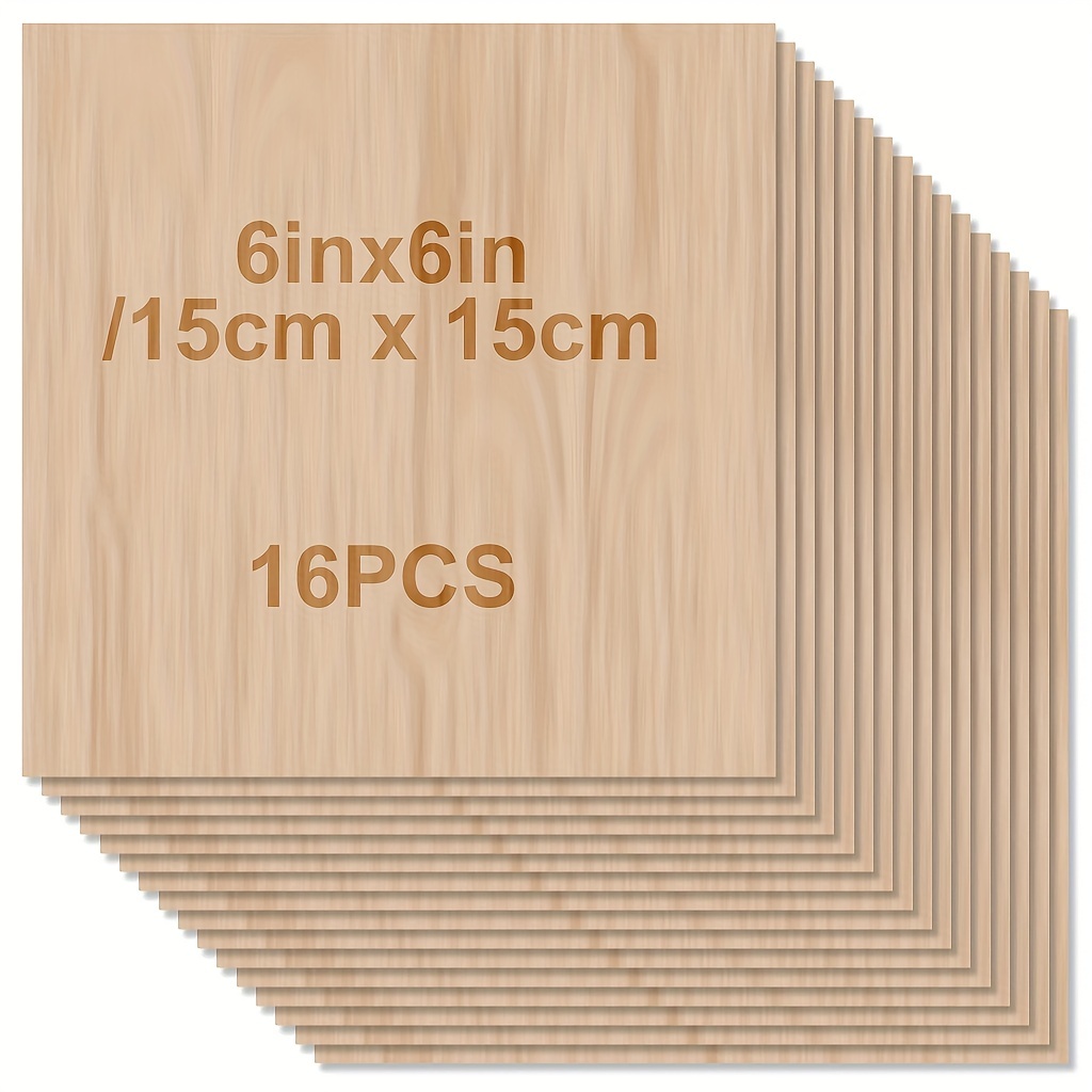 Art X Craft - 48/32/16/8/4 Pieces of Unfinished Wood, 6