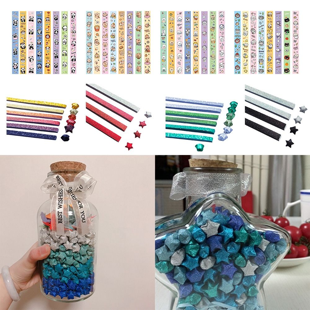 Art Craft Halloween - 540 Sheets Colorful Star Origami Paper