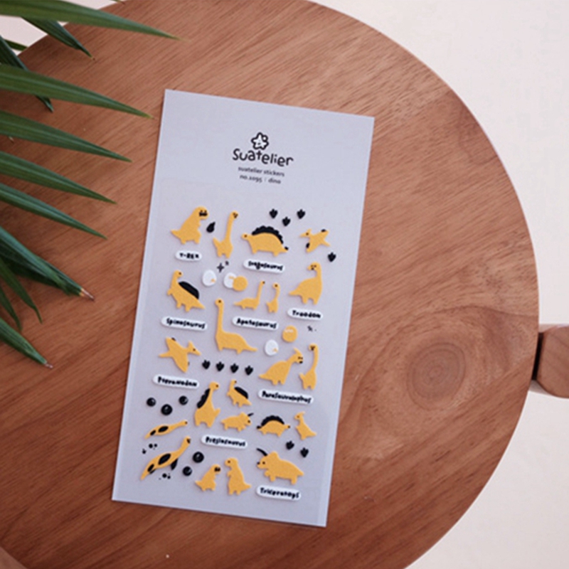 Dinosaur And Craft - Suatelier 1095 Dinosaur Themed Stickers for