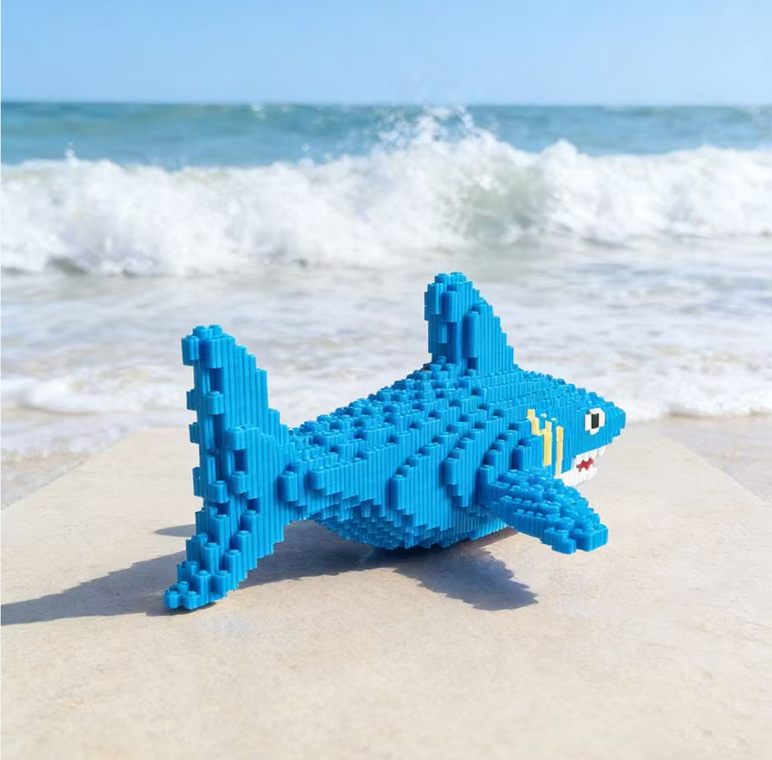 Art Craft Bar - Shark Shaped Micro Particle Building Ornament