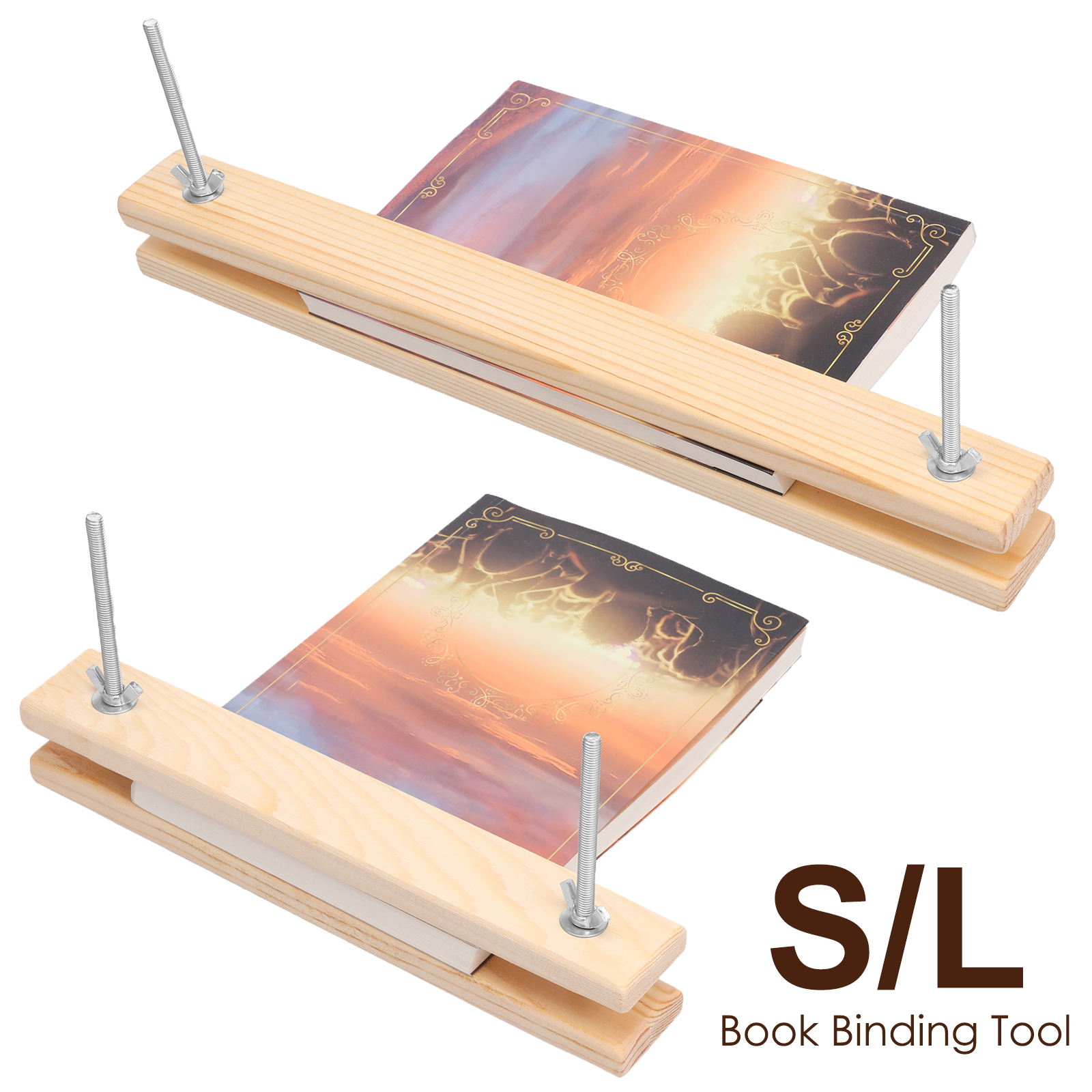 Bookbinding Supply Kit - Wooden Book Press Kit DIY Greeting