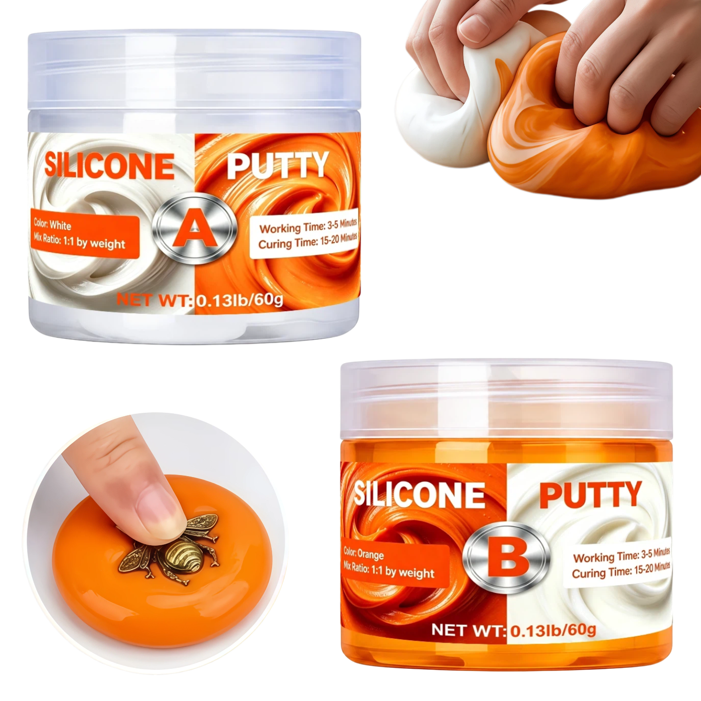 Craft Art Set - Silicone Putty DIY Crafting Set Flexible