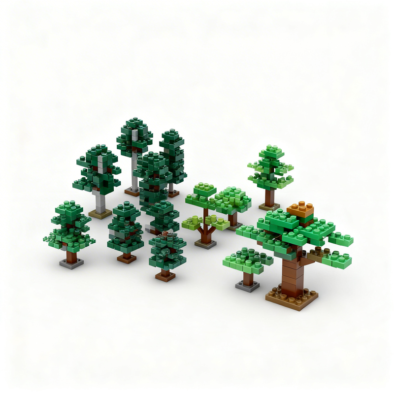 Art Craft Ideas For Christmas - 16946pcs MOC Tree City Model Building