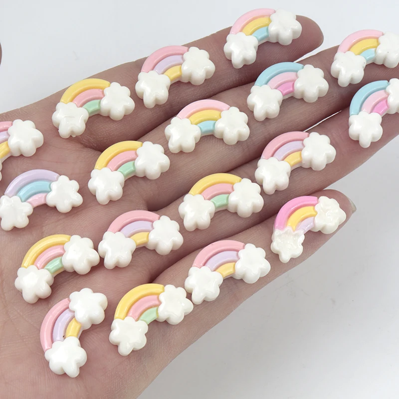 Art Craft 6 Year Old - 30Pcs/300pcs Mini Resin Rainbow Flat Scrapbooking