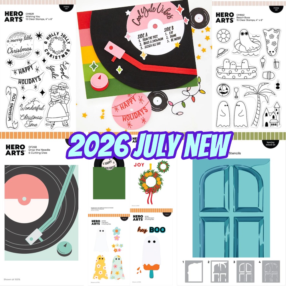 Stencil Cutting Plotter - Season's Greetings 2026 Metal Cutting Dies