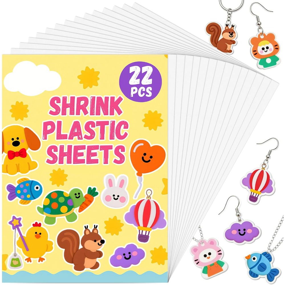 Art X Craft - 22PCS Shrink Film Sheets for DIY