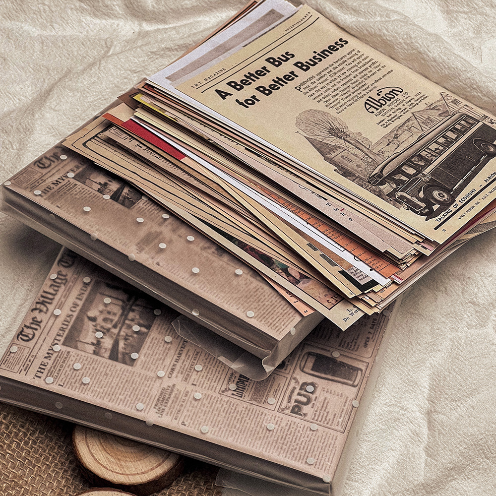 Art Craft Halloween - 118Pcs Vintage Old Newspaper Craft Paper
