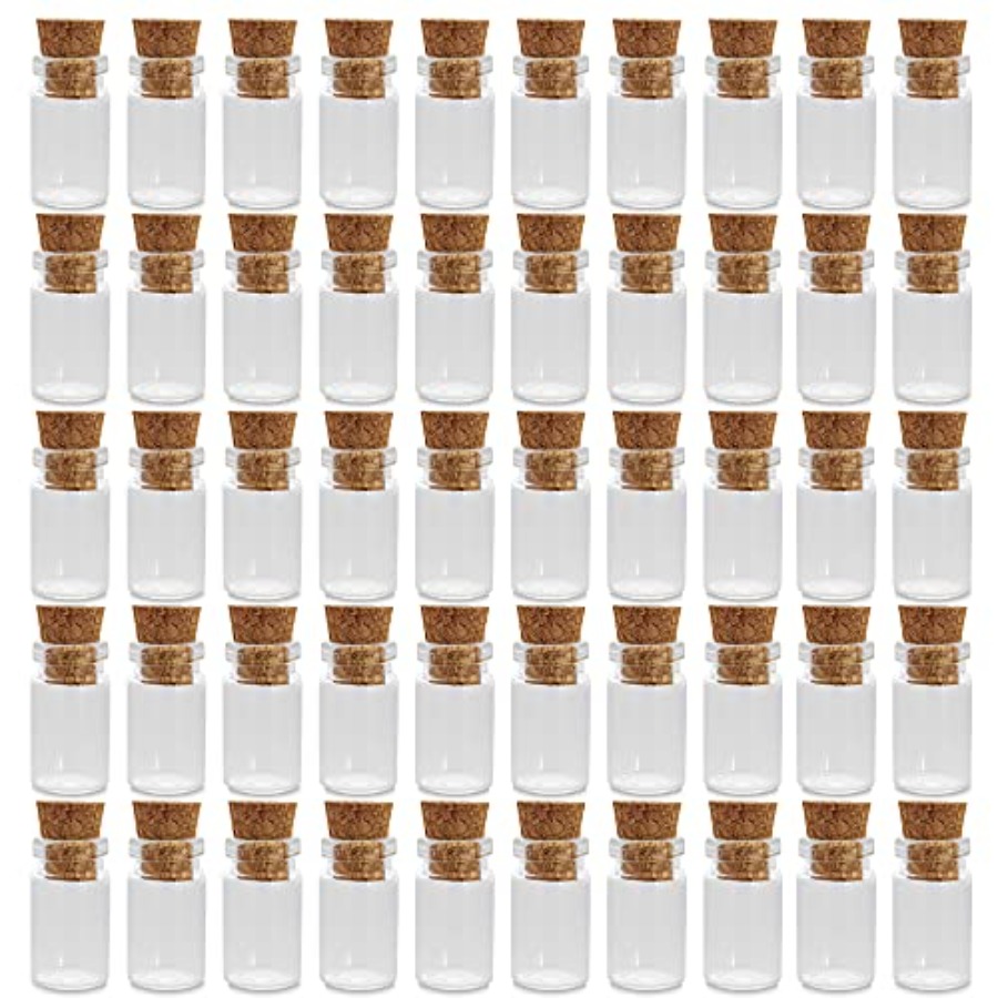 Art X Craft - Clear Glass Jars Bottles 50 Pack