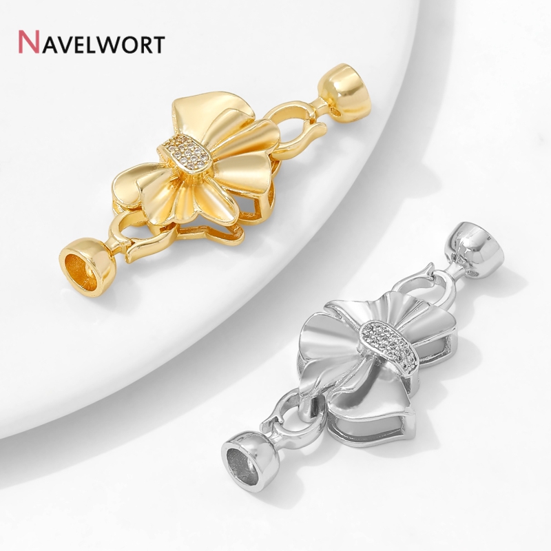 Art Craft Ideas - 14K Gold Plated Brass Inlaid Zircon