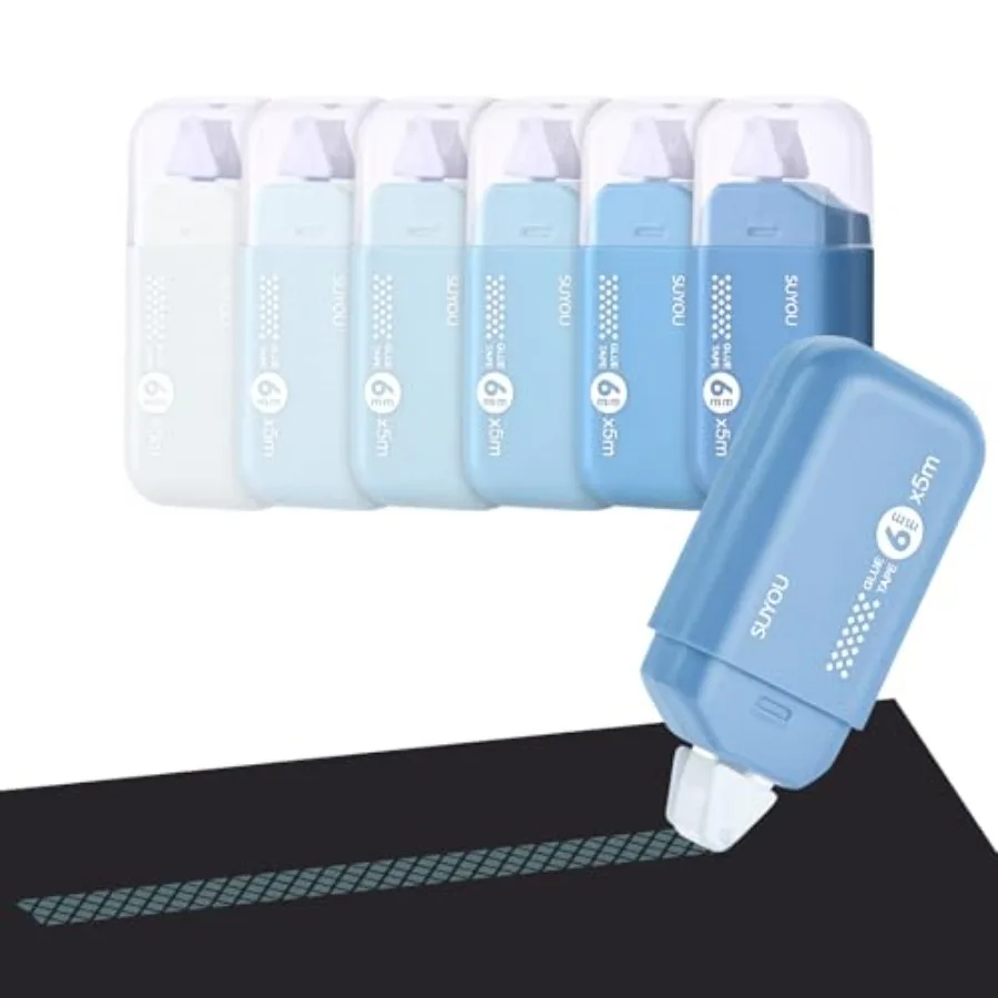 Art X Craft - 6-Pack Scrapbook Tape, 0.24In x 16.4Ft