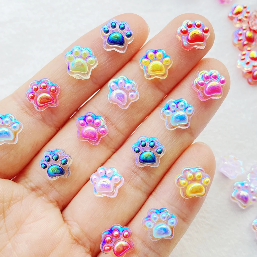 Art Craft Cat - 50pcs Resin Kawaii Mini Shining Cat
