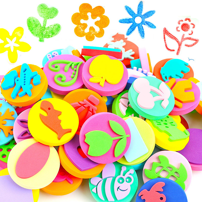 Art Craft 6 Year Old - 6Pcs/bag Foam Stamps for Painting Cute