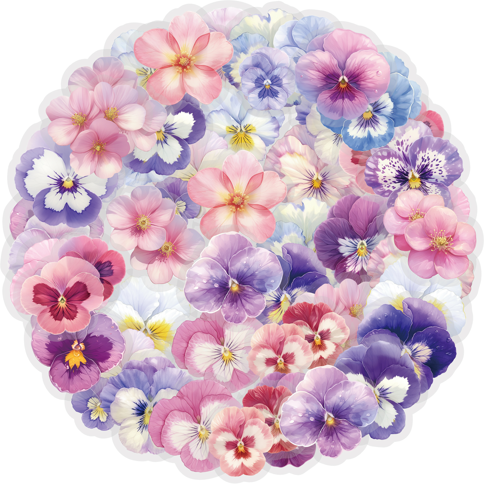 Art Craft Notebook - Etori Life Romantic Things Watercolor Pansy