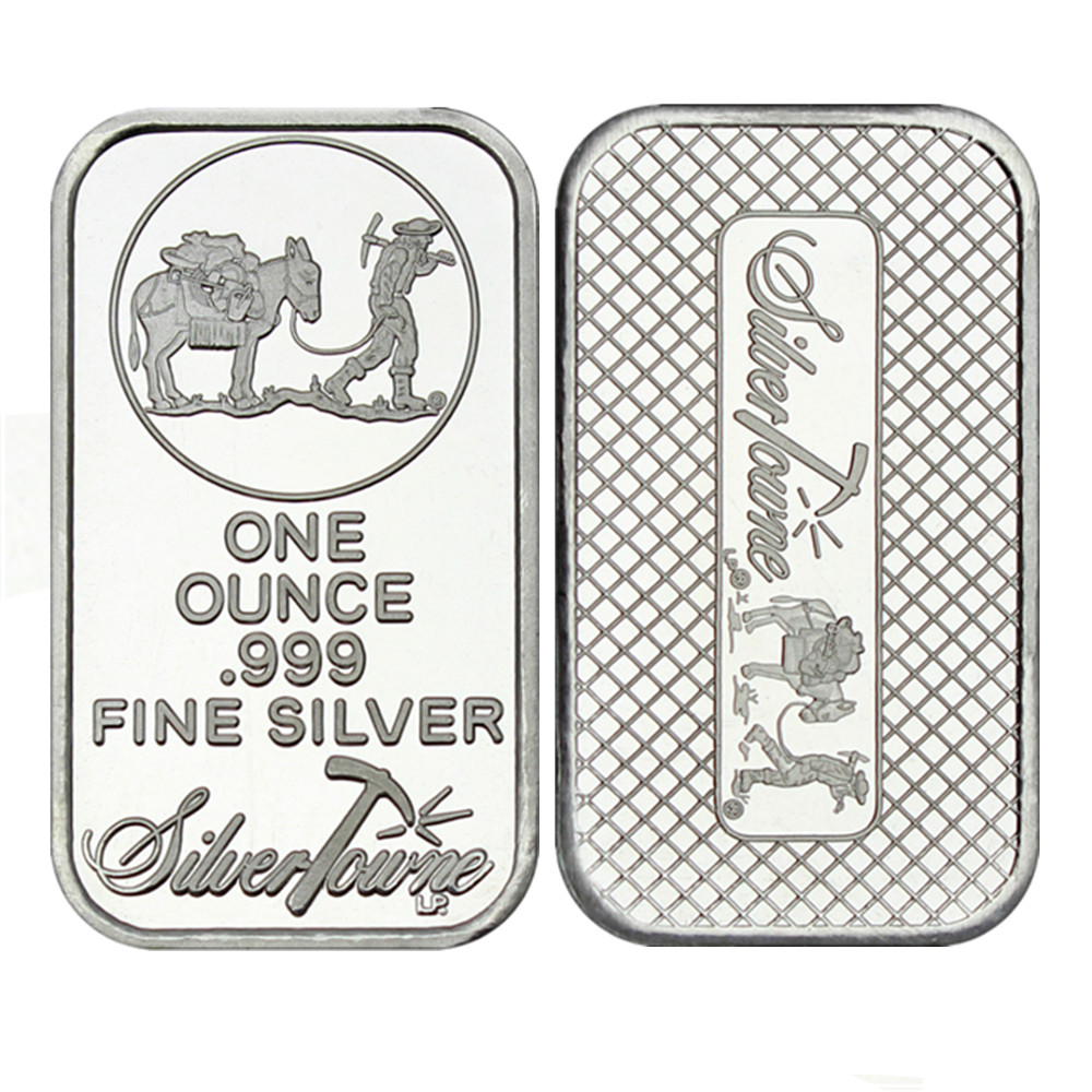 Art Craft Bar - American 1 Oz Trademark Prospector Silver