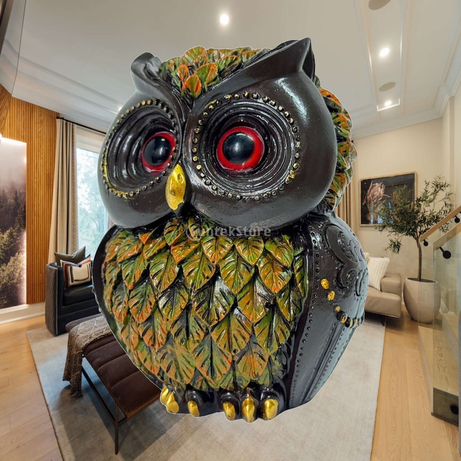 Art Craft Bar - Owl Statue Indoor Figurine Art Craft