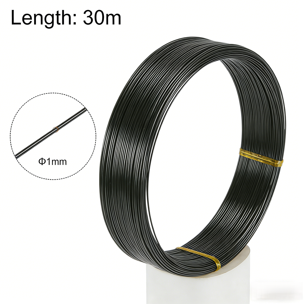 Art Craft Wire - 1mm Black Aluminum Bonsai Wire, 30m