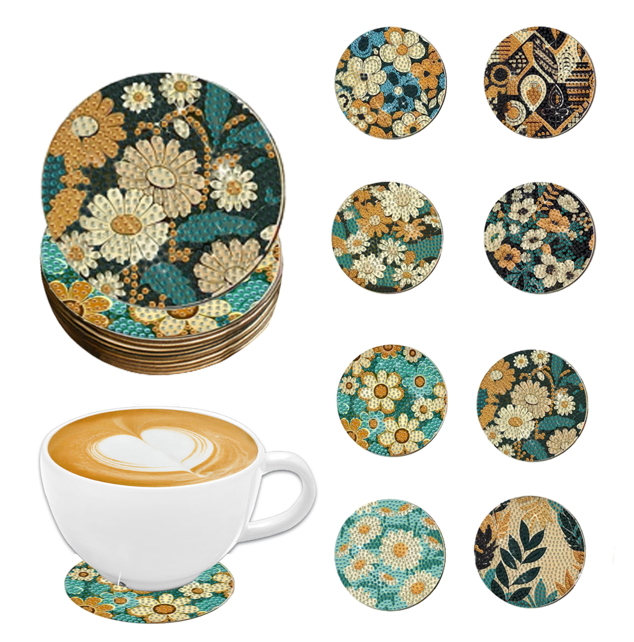 Craft Art Set - 8 Pieces DIY Diamond Painting Art