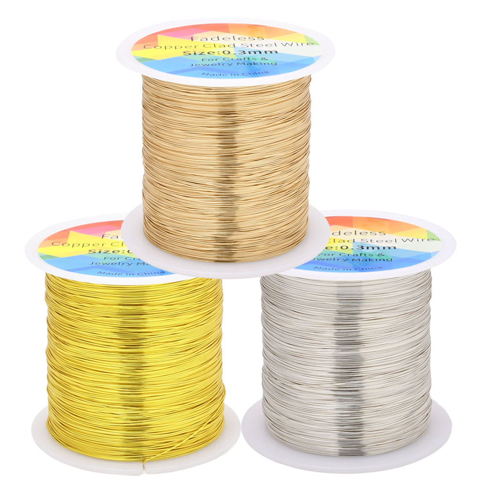 Art Craft Wire - 100m/328ft Fadeless Copper Clad Steel Wire