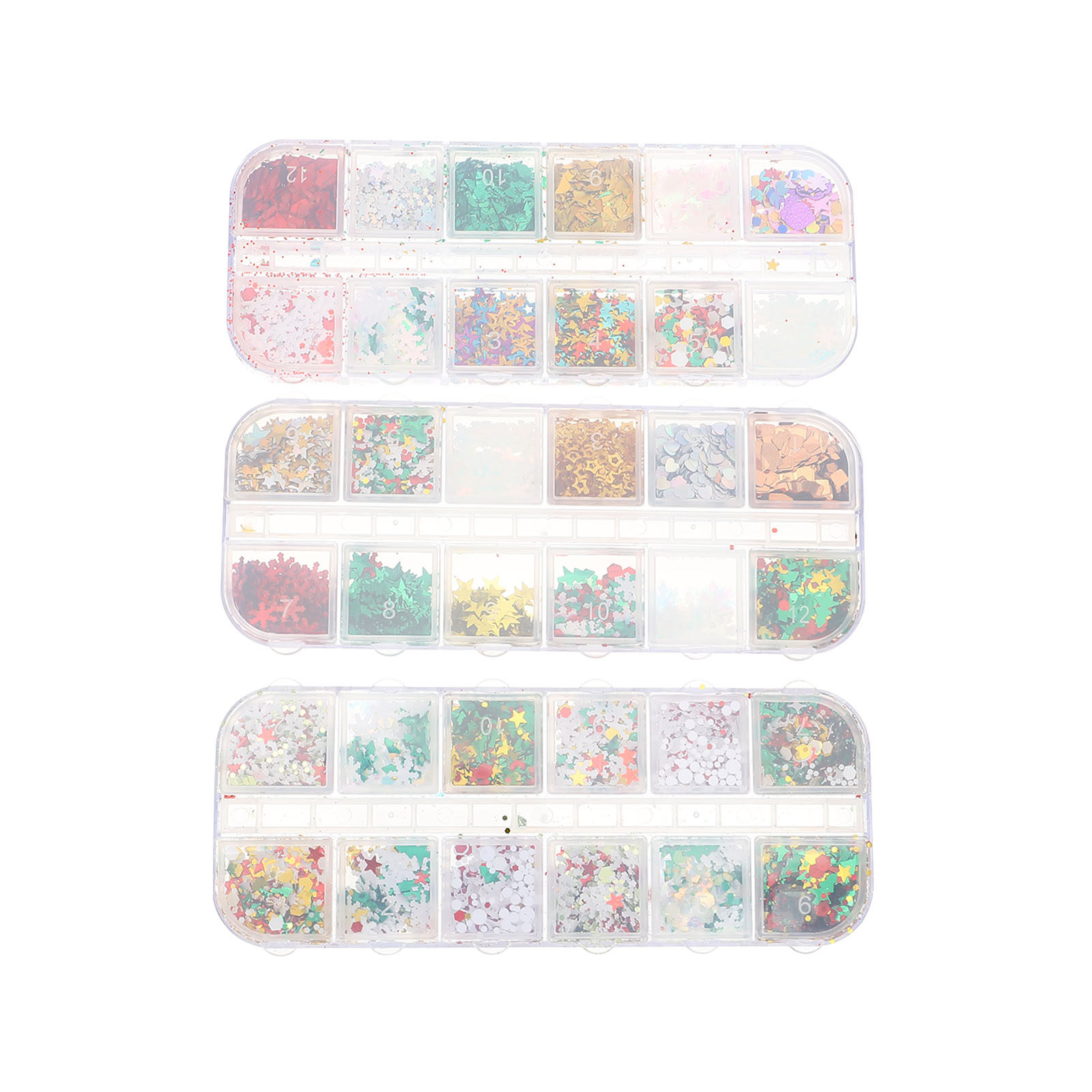 3 Boxes Christmas Nail Glitter - Art Craft Ideas For Christmas recension och pris