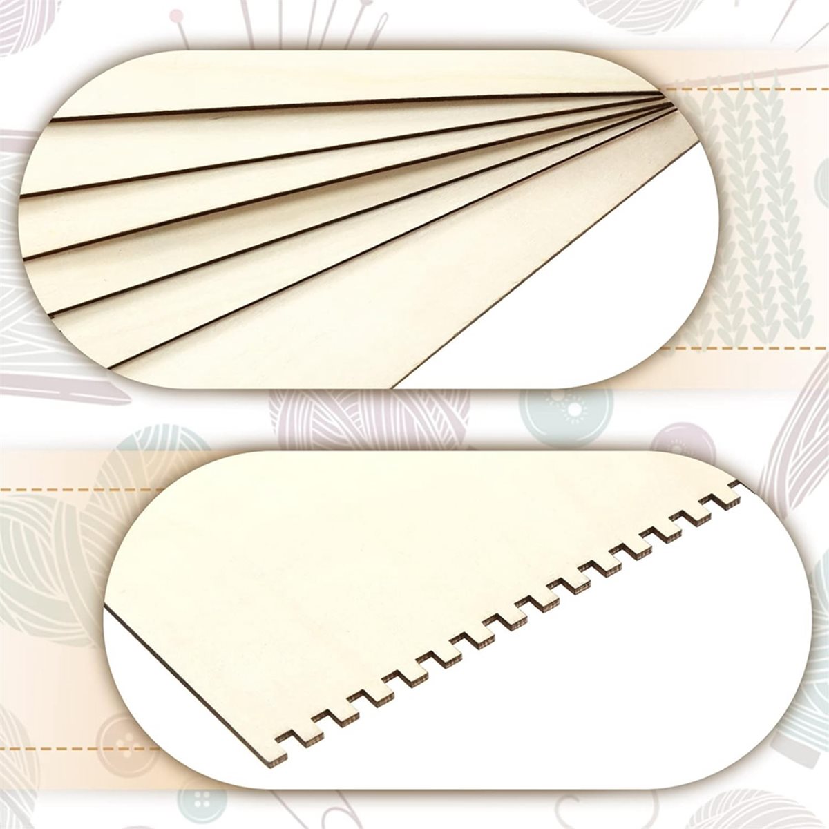18 Pcs Beginners Wooden Notche - Art Craft Kids recension och pris