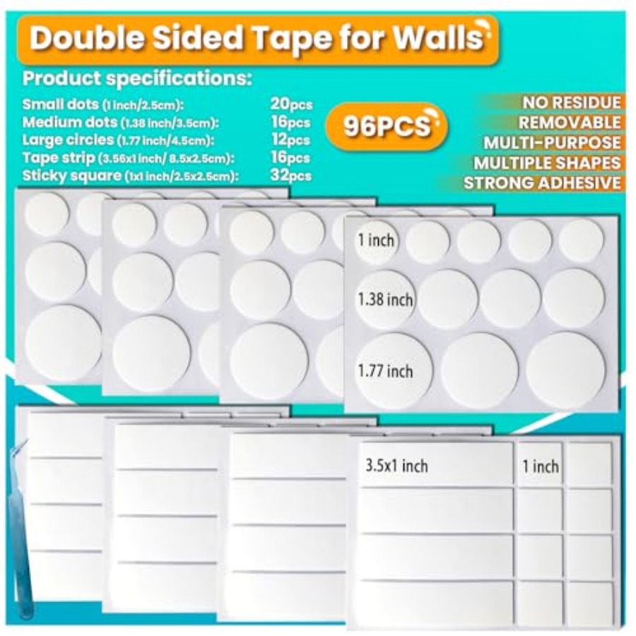 Double Sided Tape for Walls, P - Art Craft Picture recension och pris
