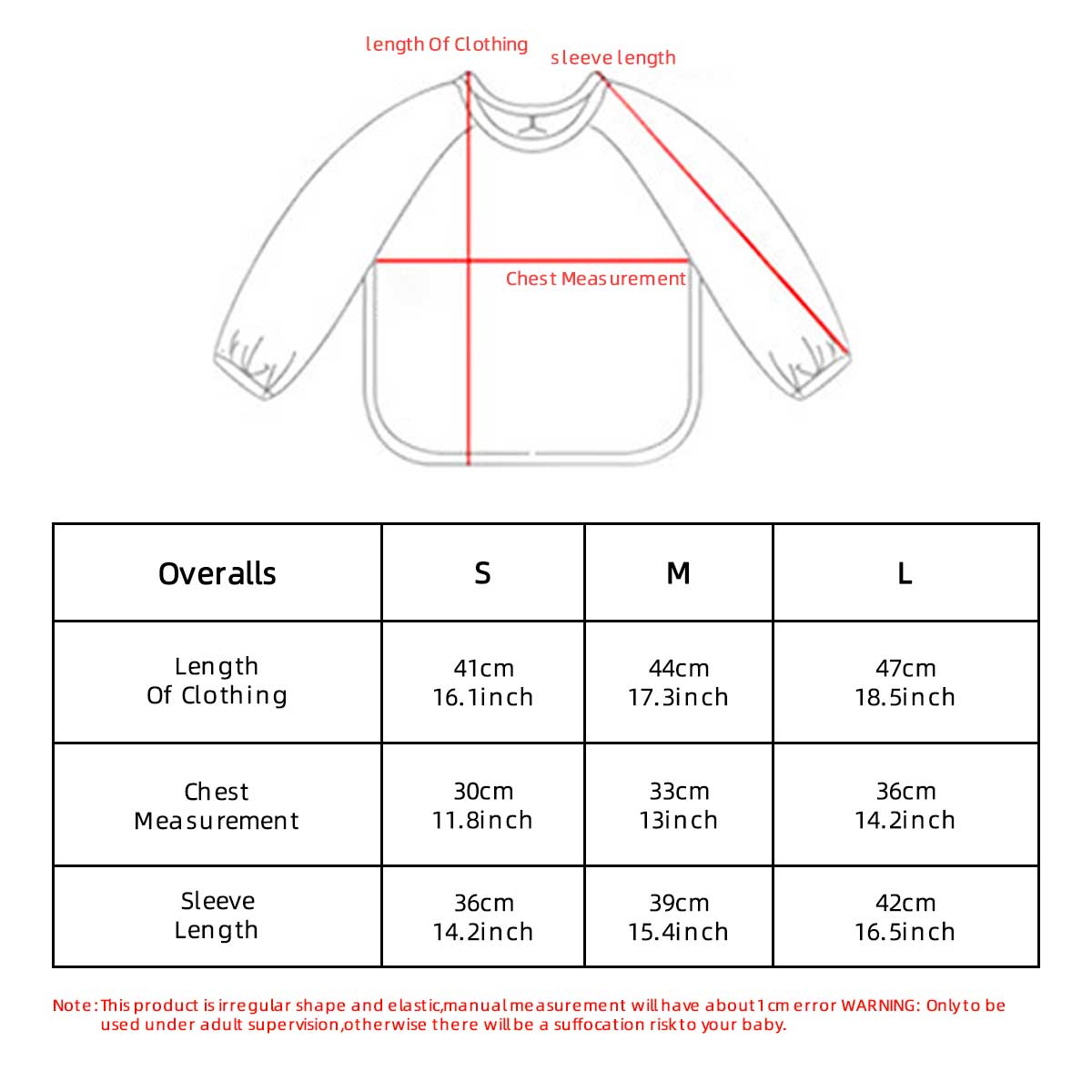 Kids Baby Long Sleeved PU Bibs - Art Craft And Cloth recension och pris
