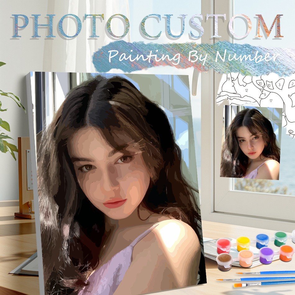 Photo Custom Painting By Numbe - Art Craft Picture recension och pris