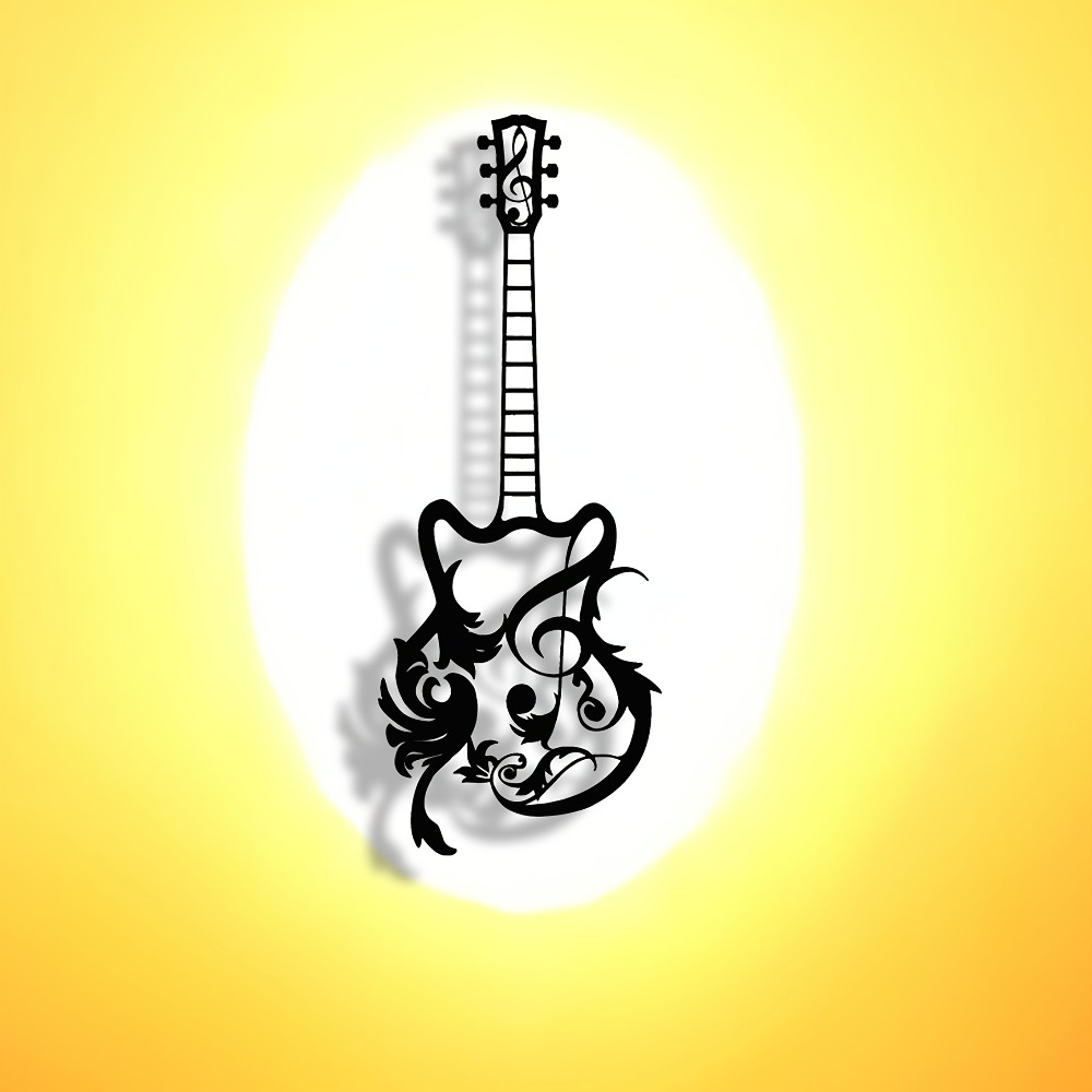 CIFbuy Forged Metal Guitar Wal - Art Craft Bar recension och pris
