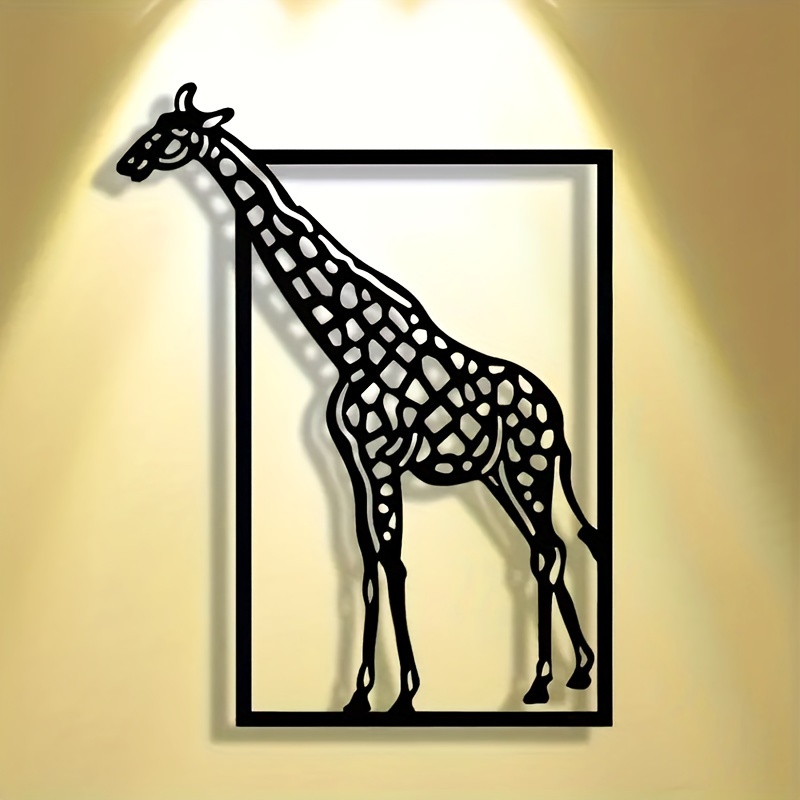 Abstract giraffe metal wall ar - Art Craft Bar recension och pris