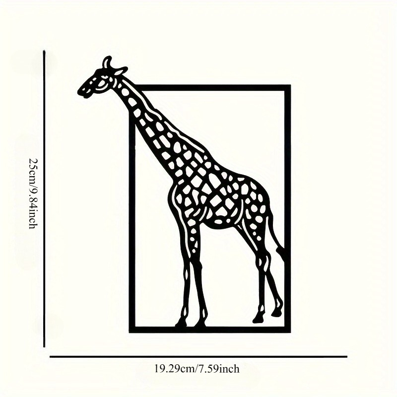 Abstract giraffe metal wall ar - Art Craft Bar recension och pris