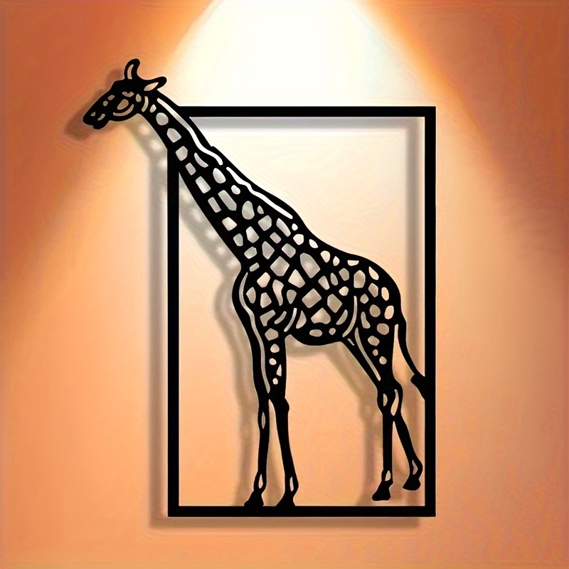Abstract giraffe metal wall ar - Art Craft Bar recension och pris
