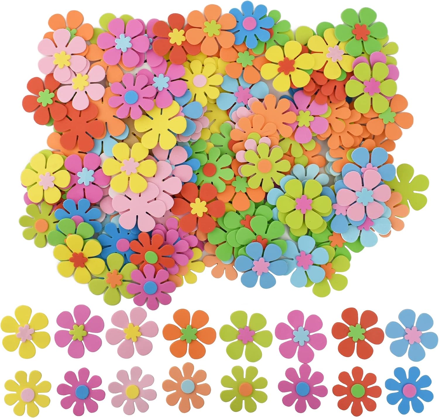 Foam Flower Shapes Sticker 160 - Art Craft And Cloth recension och pris