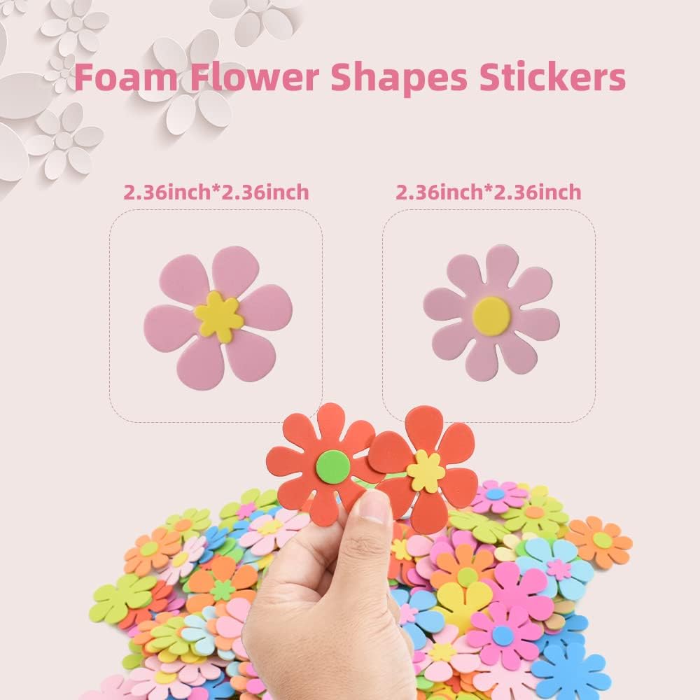 Foam Flower Shapes Sticker 160 - Art Craft And Cloth recension och pris