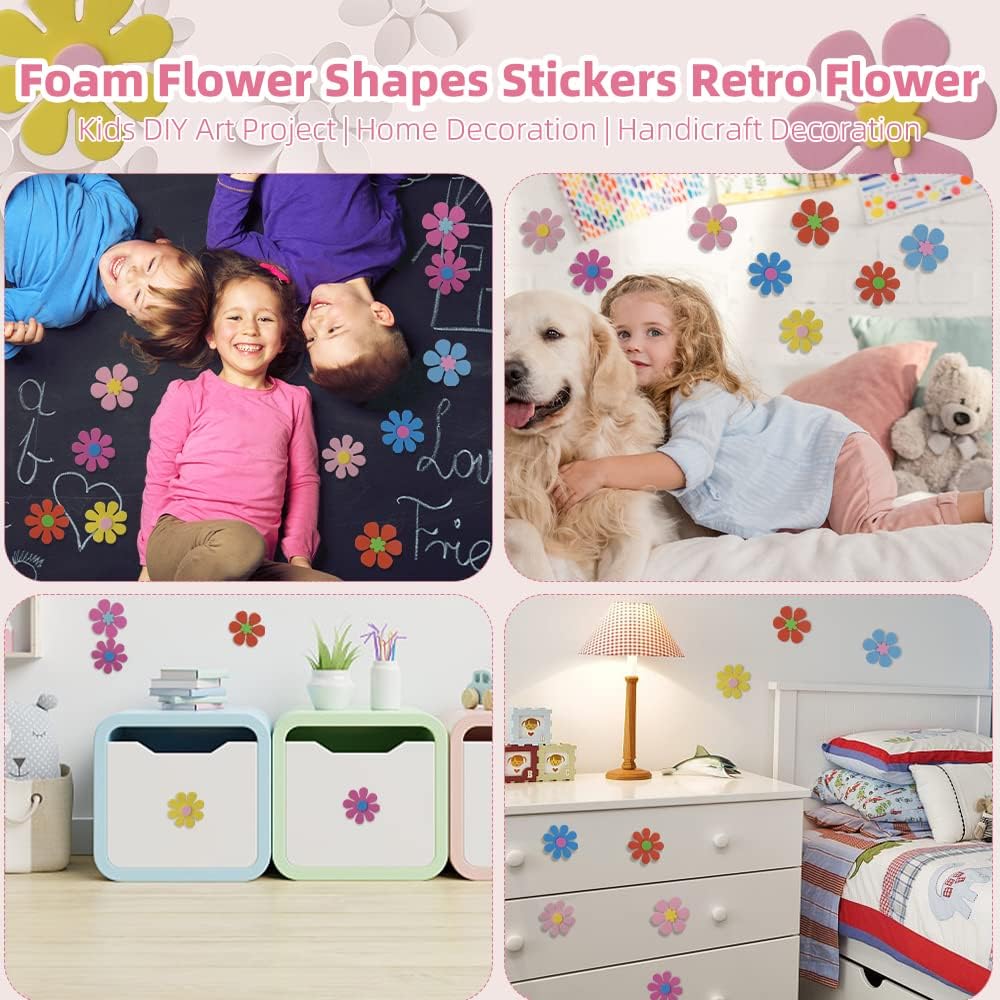 Foam Flower Shapes Sticker 160 - Art Craft And Cloth recension och pris