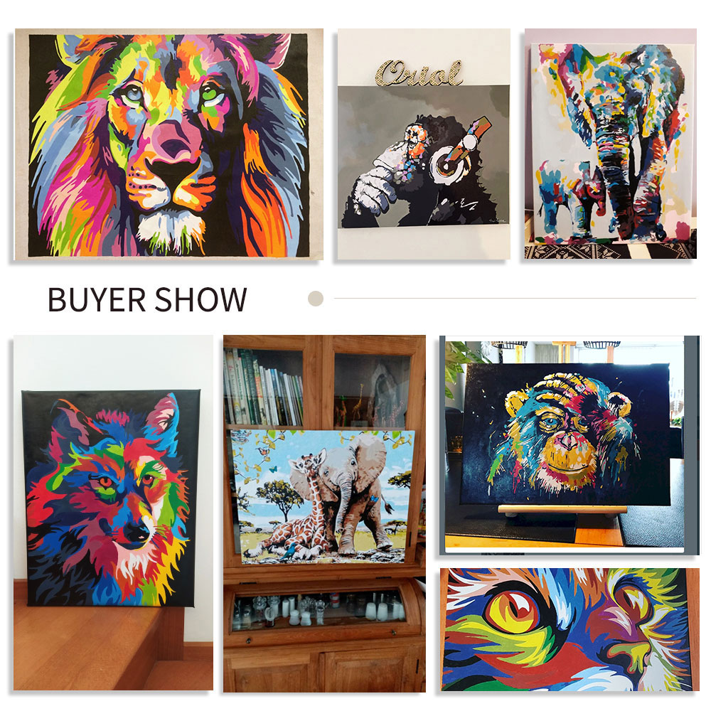 GATYZTORY Oil Painting By Numb - Art Craft Picture recension och pris