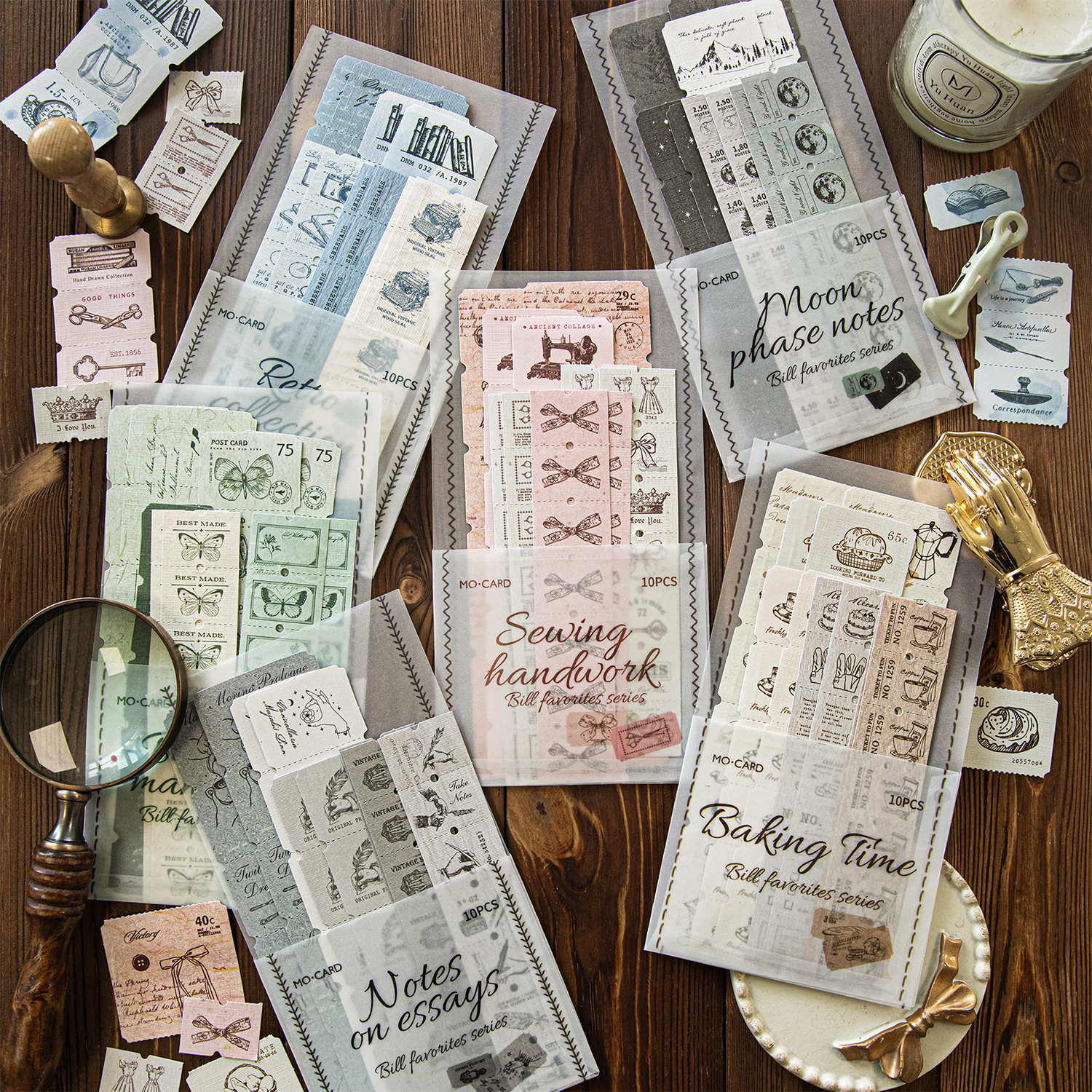 10pcs Retro Label Strip Sticke - Art Craft 6 Year Old recension och pris