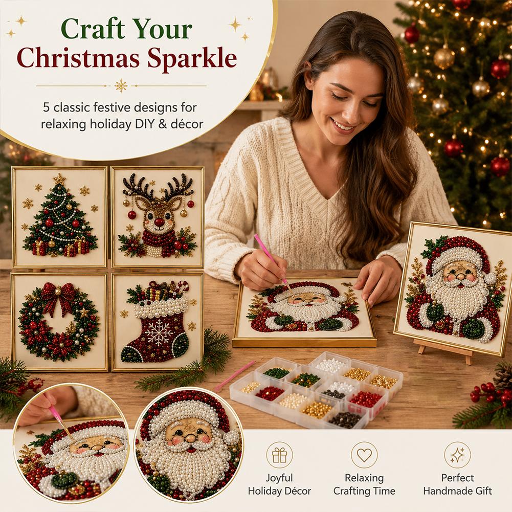 Christmas Santa Claus Pearl Ar - Art Craft Kids recension och pris