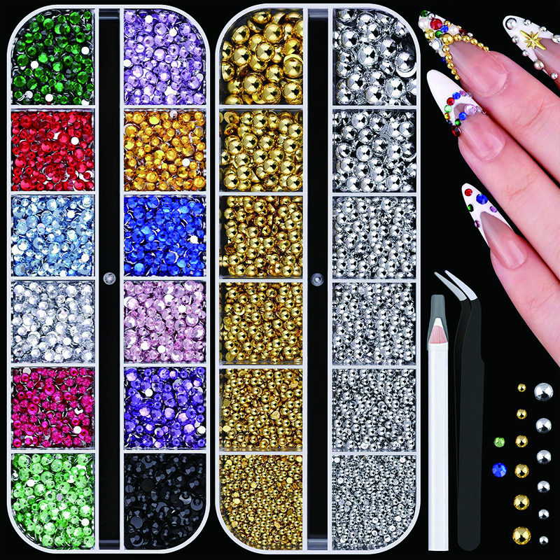 24 Color 2-Pack Glitter Nail A - Art Craft Notebook recension och pris